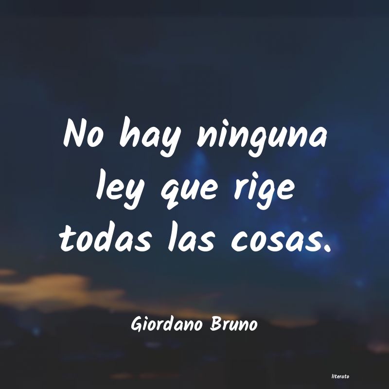 frases de Giordano Bruno