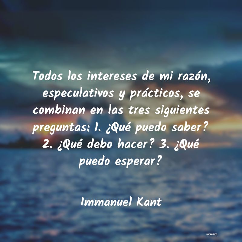 Frases de Immanuel Kant