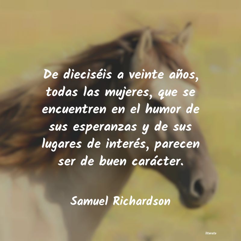 Frases de Samuel Richardson