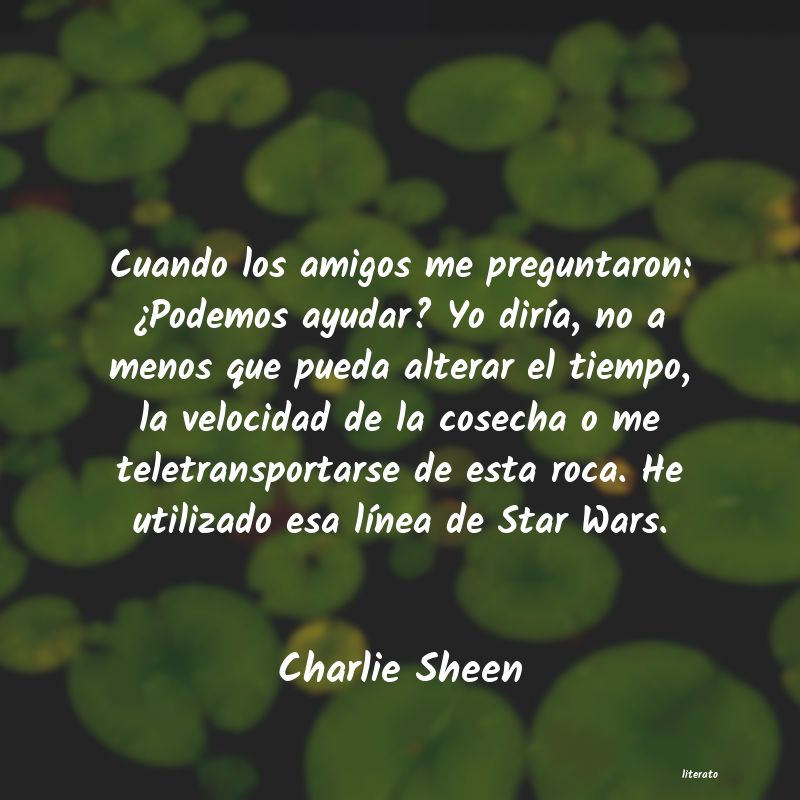 frases de Charlie Sheen