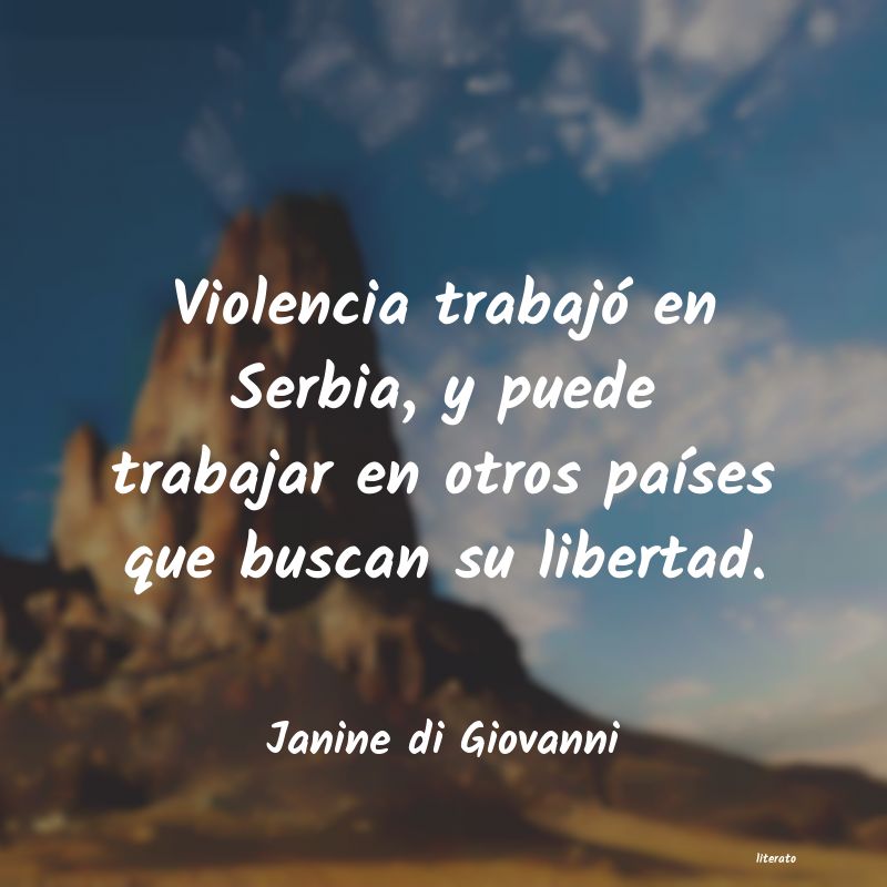 frases de Janine di Giovanni