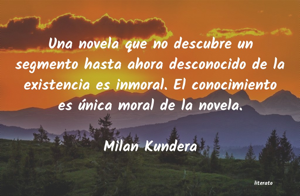 frases de Milan Kundera