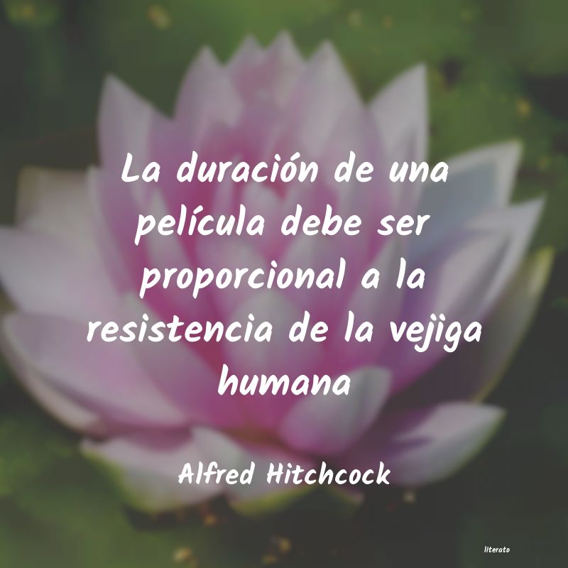 Frases de Alfred Hitchcock