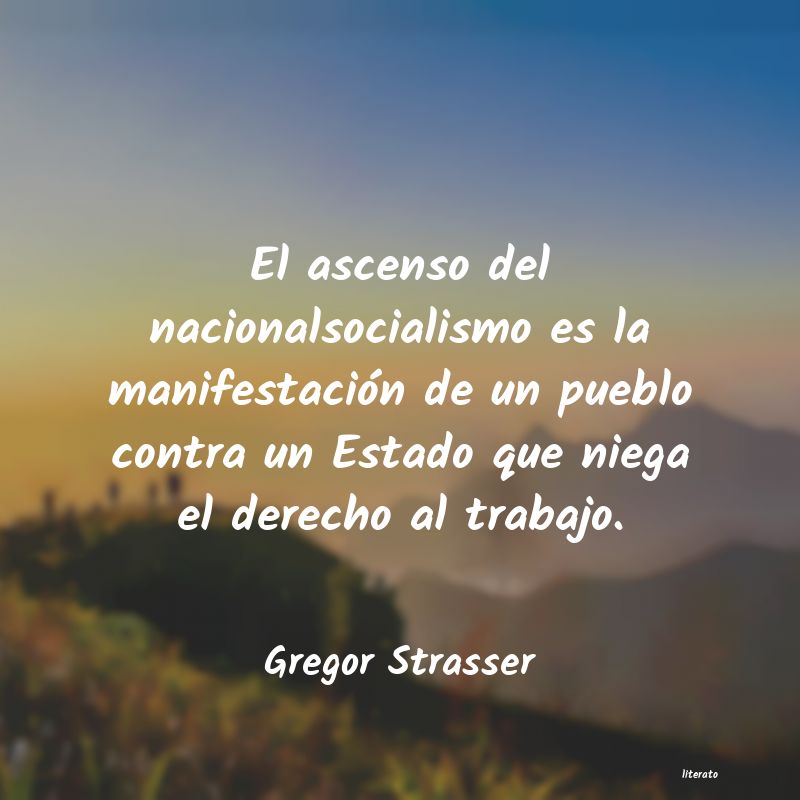 Frases de Gregor Strasser
