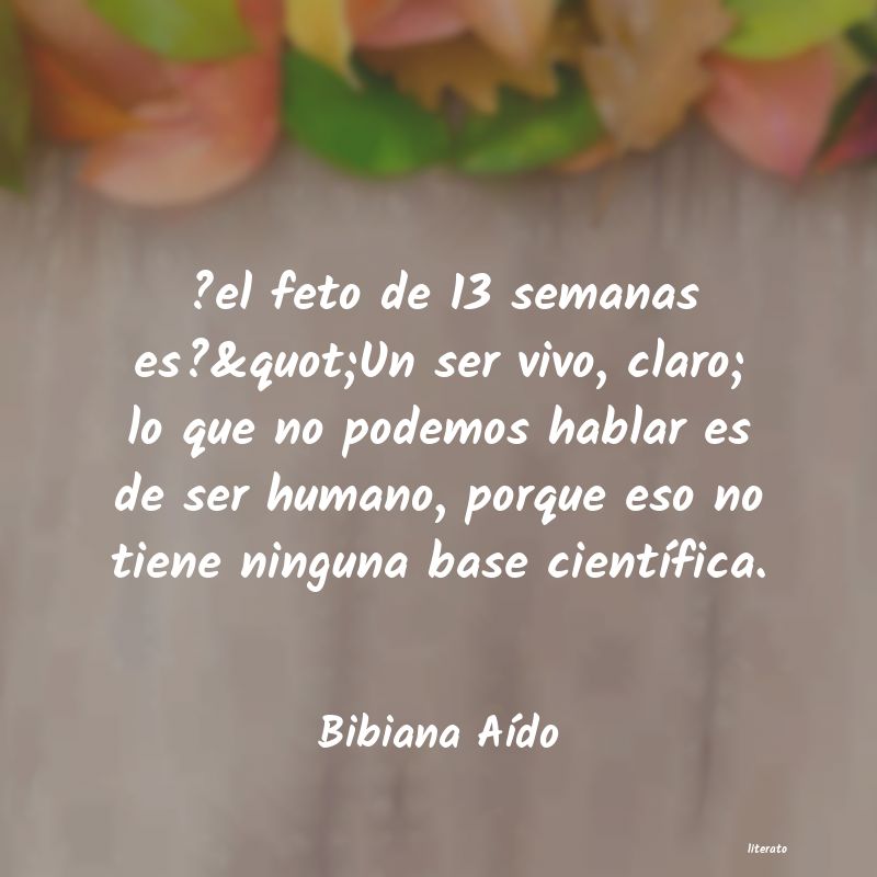frases de Bibiana AÃdo