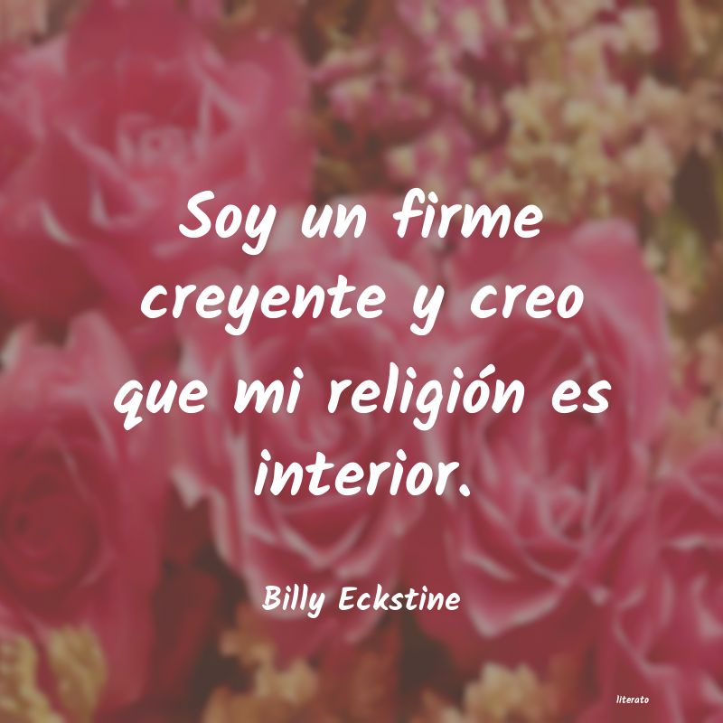 Frases de Billy Eckstine