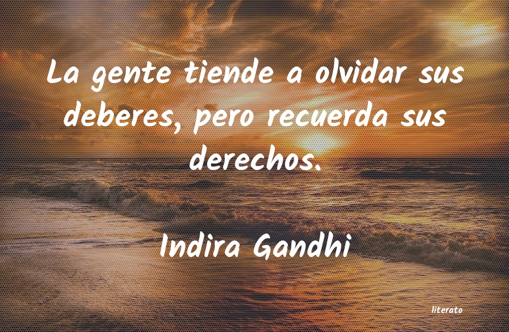 frases de Indira Gandhi