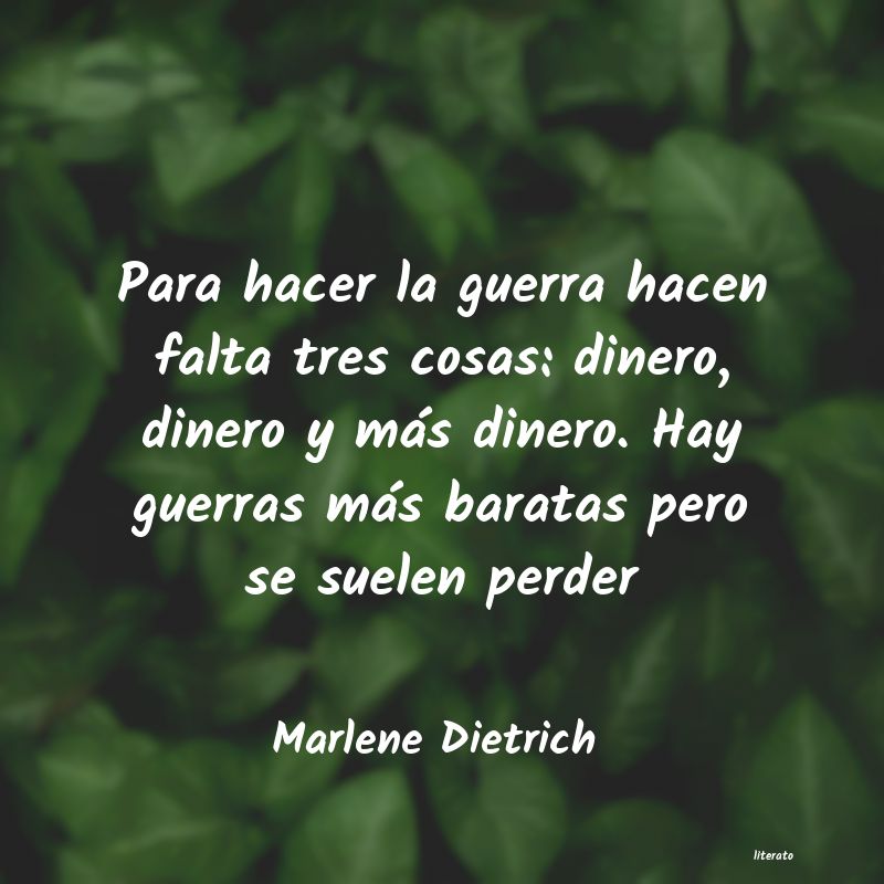 Frases de Marlene Dietrich