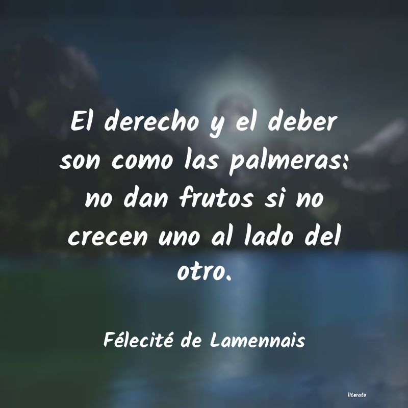 Frases de Félecité de Lamennais