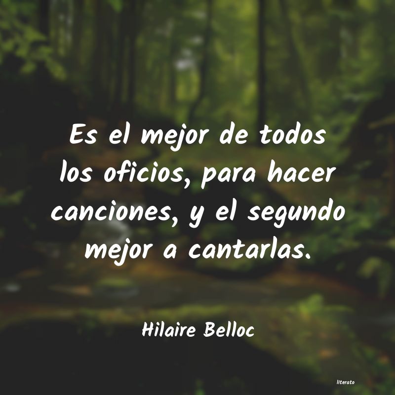 Frases de Hilaire Belloc