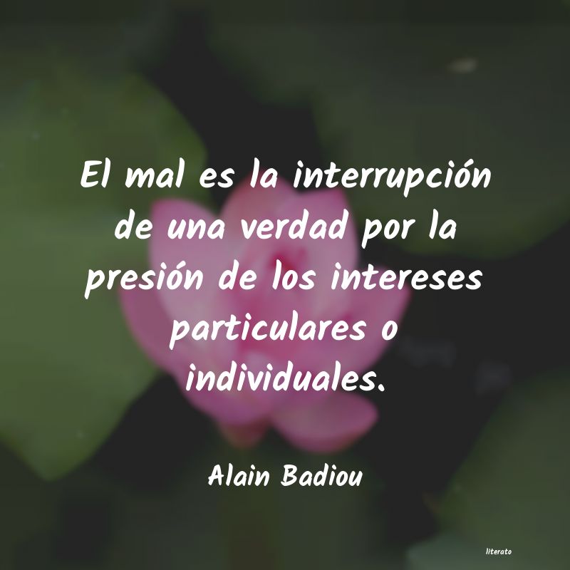frases de Alain Badiou