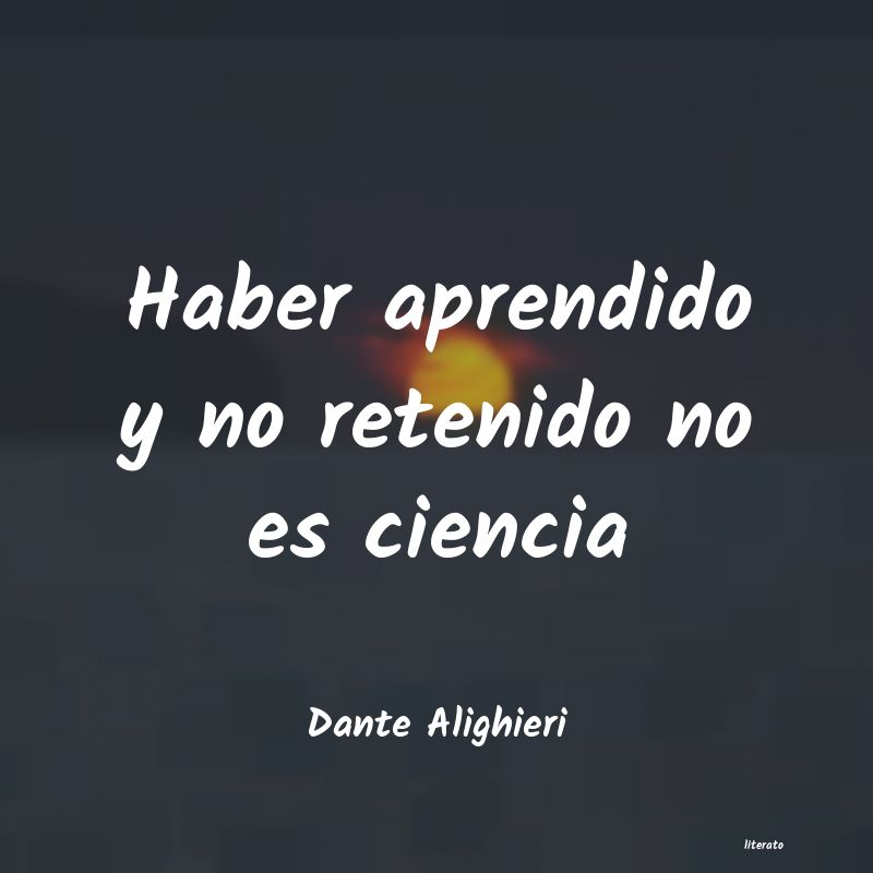 Frases de Dante Alighieri