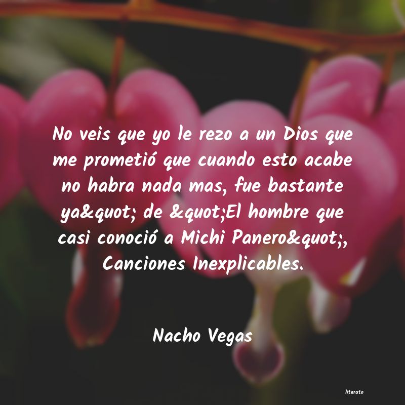 Frases de Nacho Vegas