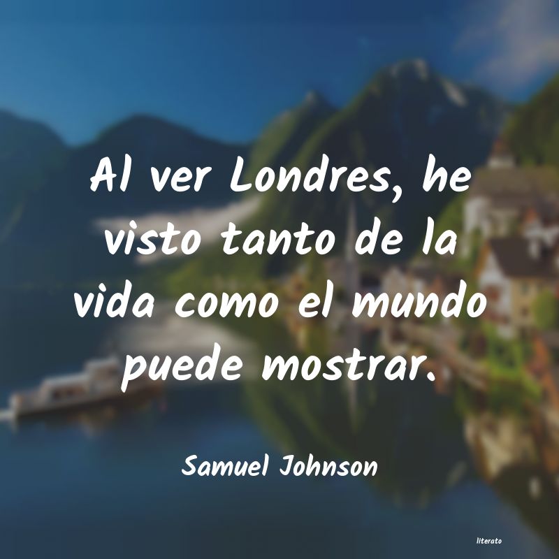frases de Samuel Johnson