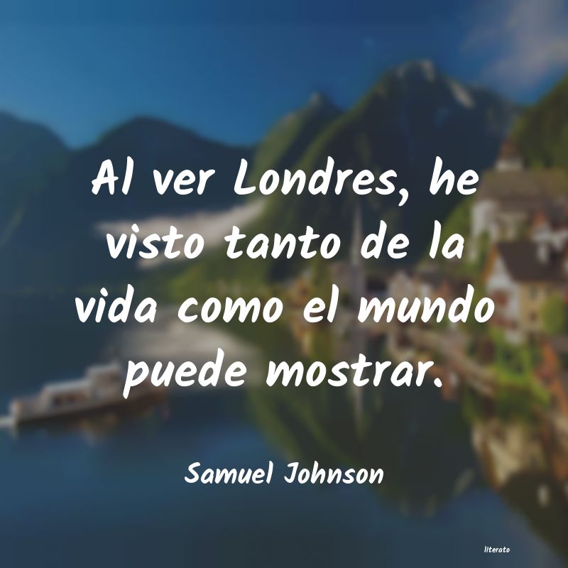 Frases de Samuel Johnson