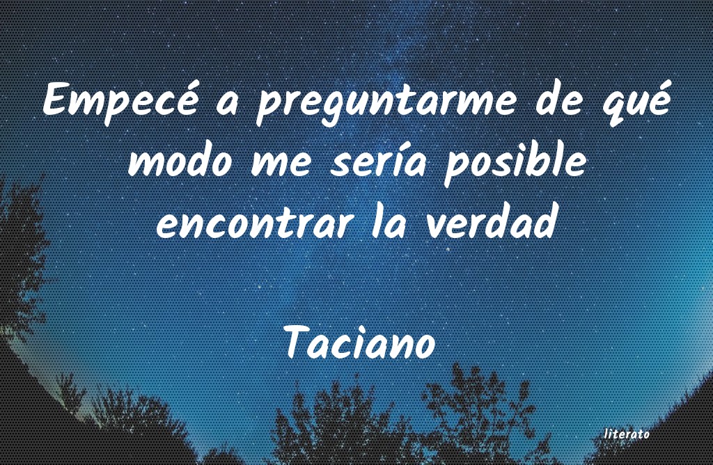 frases de Taciano