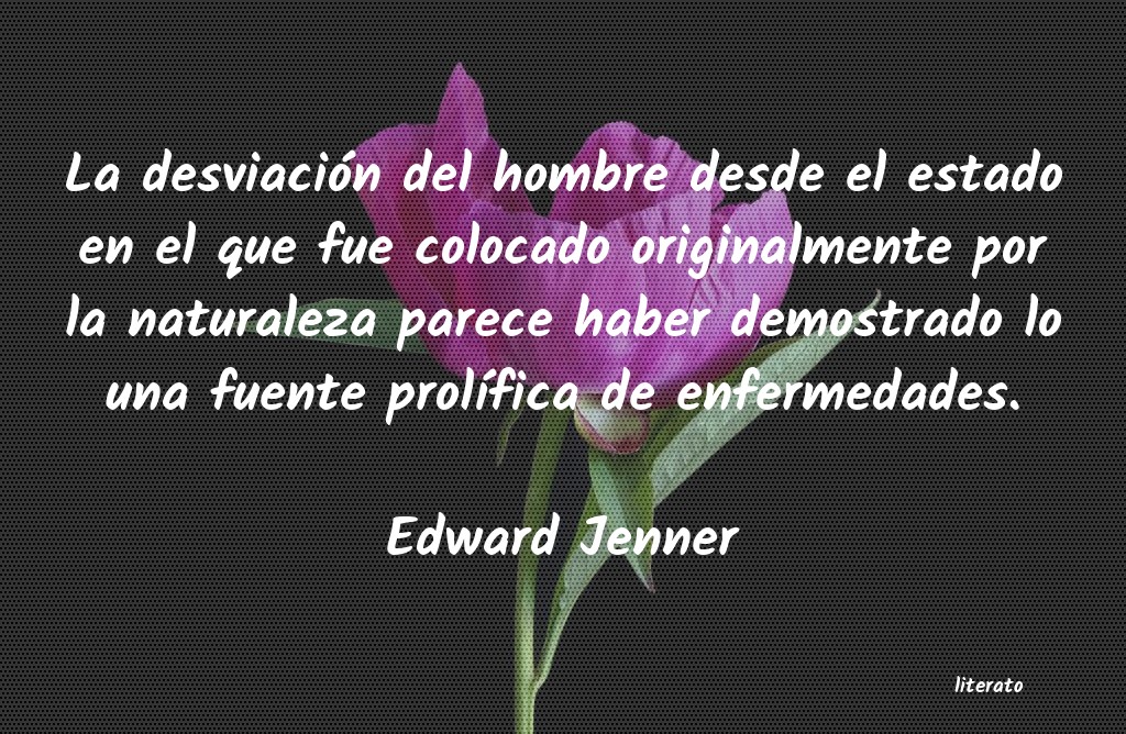 frases de Edward Jenner