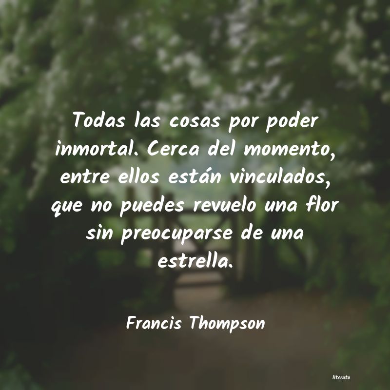 frases de Francis Thompson