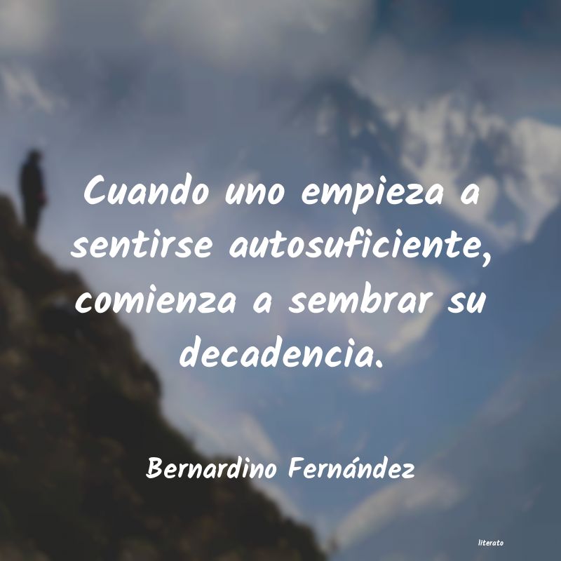 frases de Bernardino Fernández