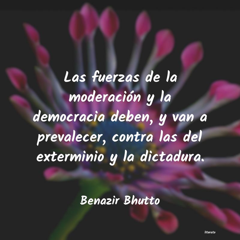 Frases de Benazir Bhutto