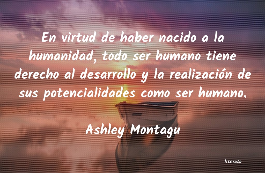 Frases de Ashley Montagu