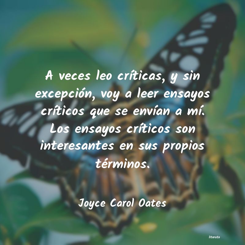 frases de Joyce Carol Oates