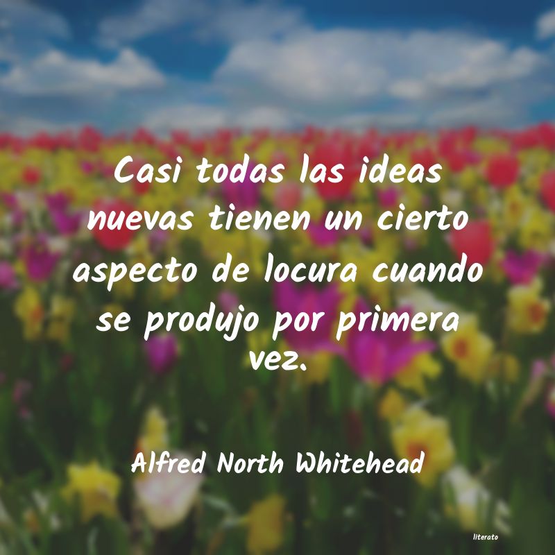 Frases de Alfred North Whitehead