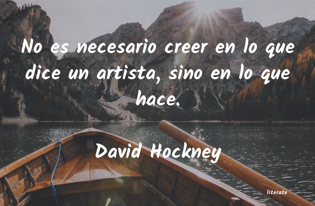 Frases de David Hockney