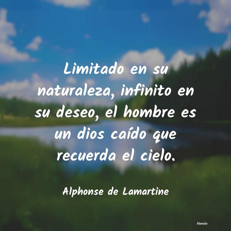 Frases de Alphonse de Lamartine