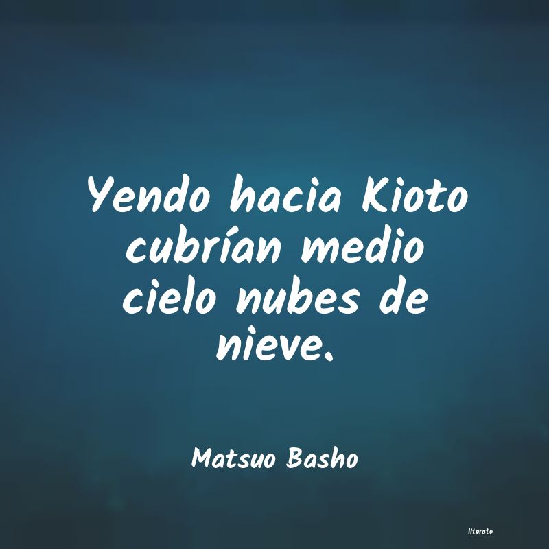 Frases de Matsuo Basho