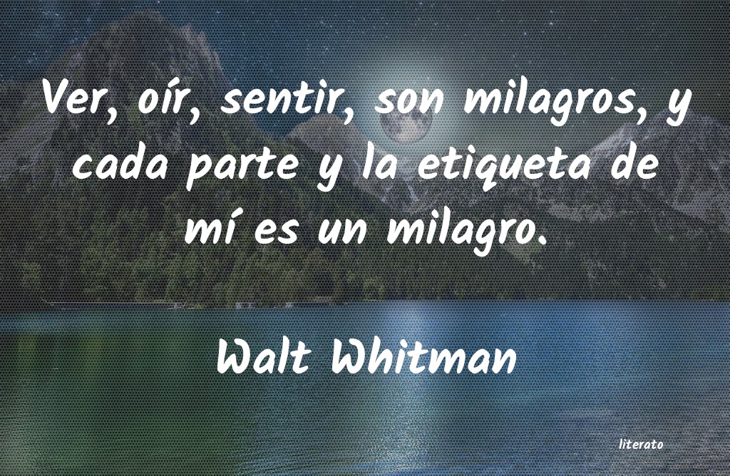 frases de Walt Whitman