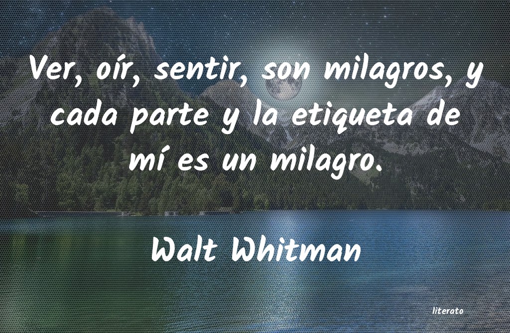 Frases de Walt Whitman