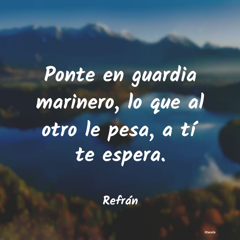 Frases de Refrán