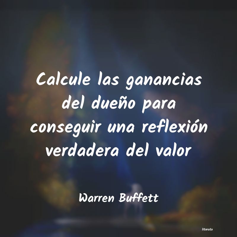 frases de Warren Buffett