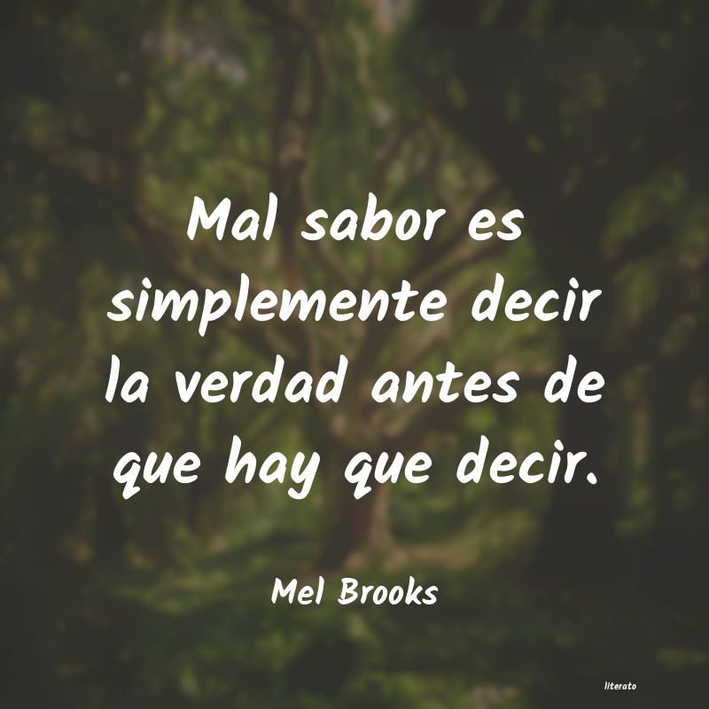 frases de Mel Brooks