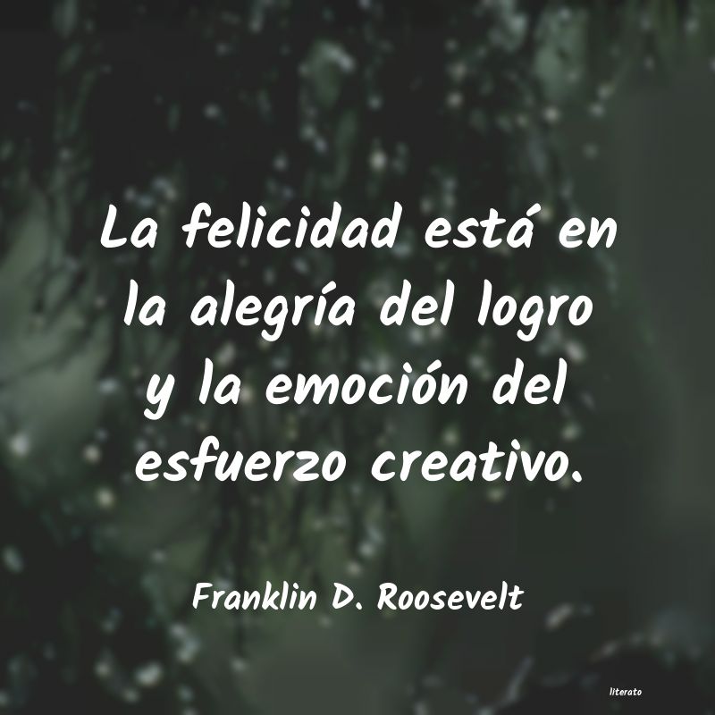 frases de Franklin D. Roosevelt