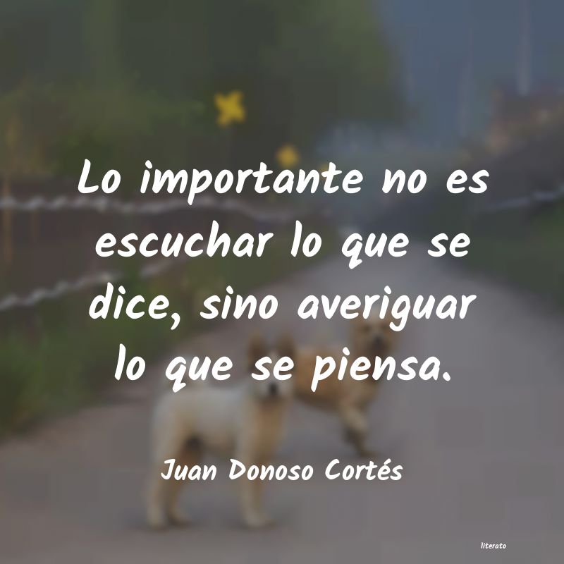 frases de Juan Donoso Cortés