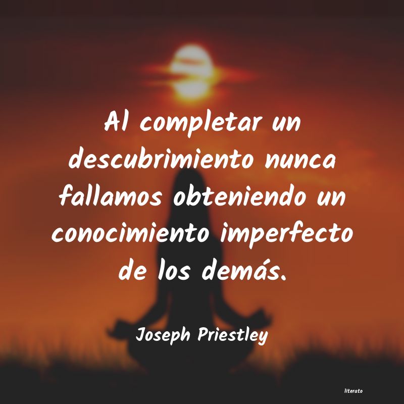 Frases de Joseph Priestley