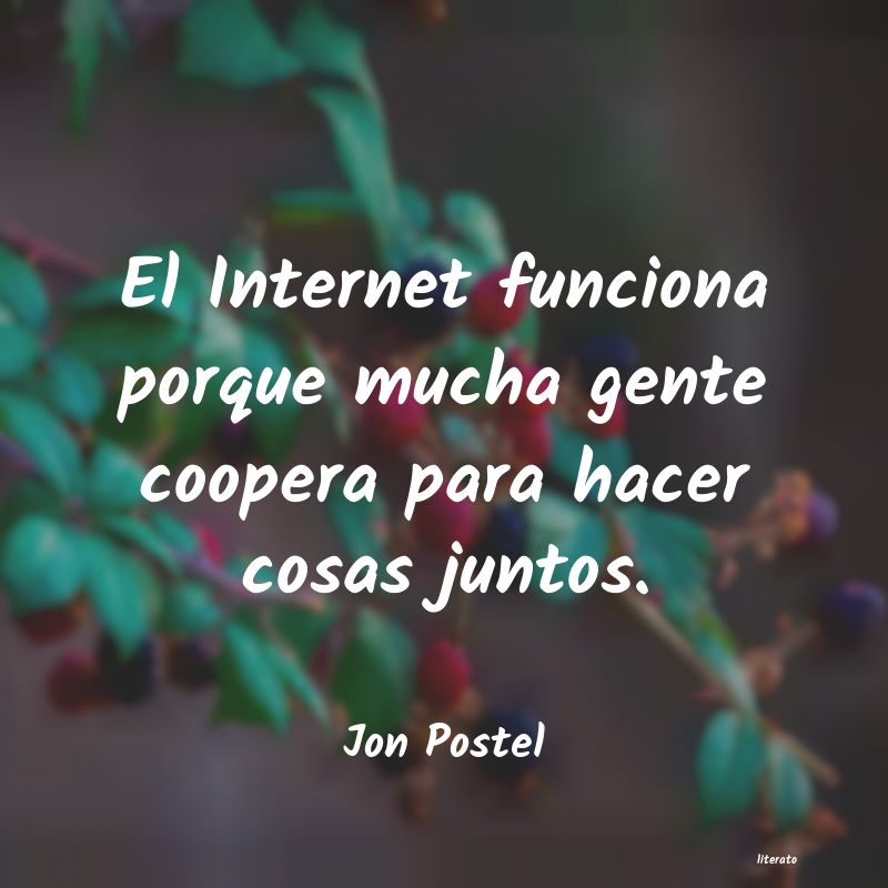 Frases de Jon Postel