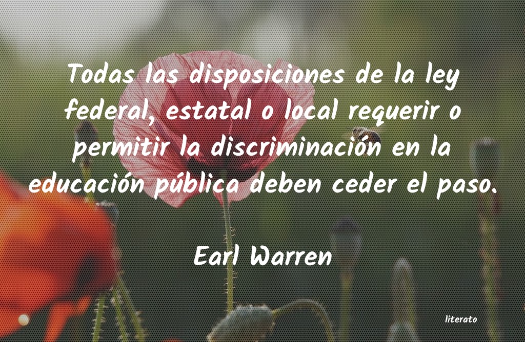 frases de Earl Warren