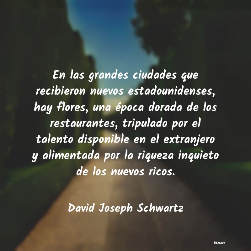 Frases de David Joseph Schwartz