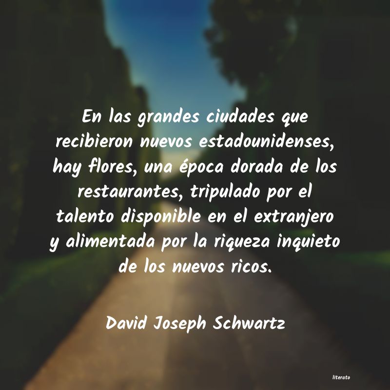 frases de David Joseph Schwartz
