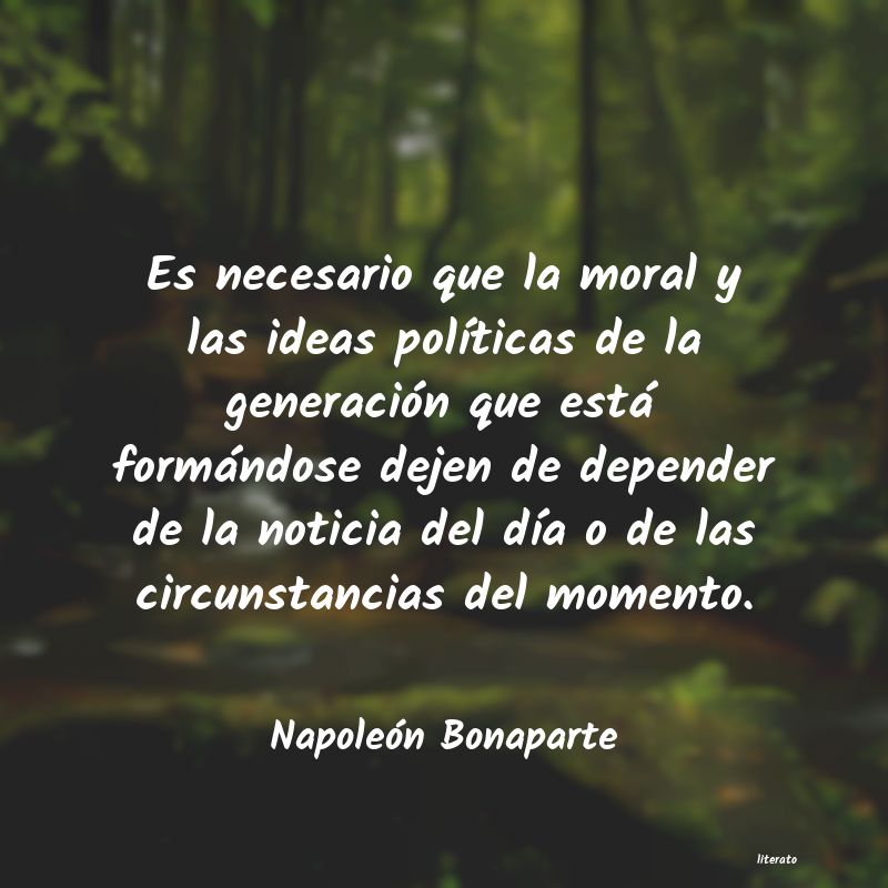 frases de Napoleón Bonaparte