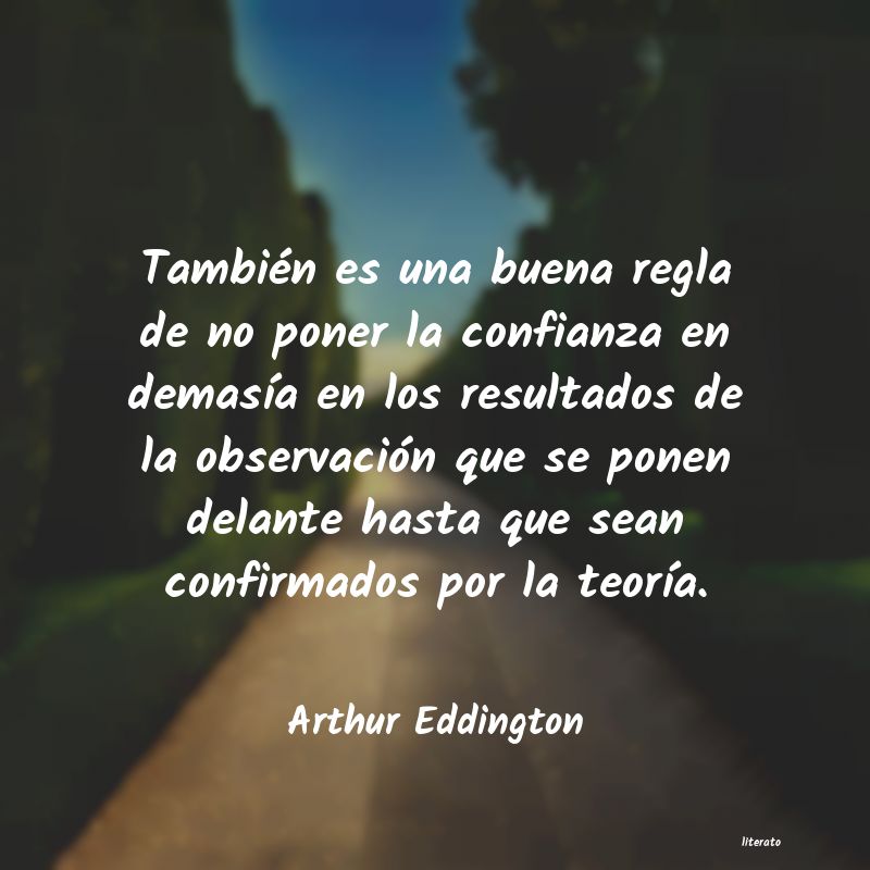 Frases de Arthur Eddington