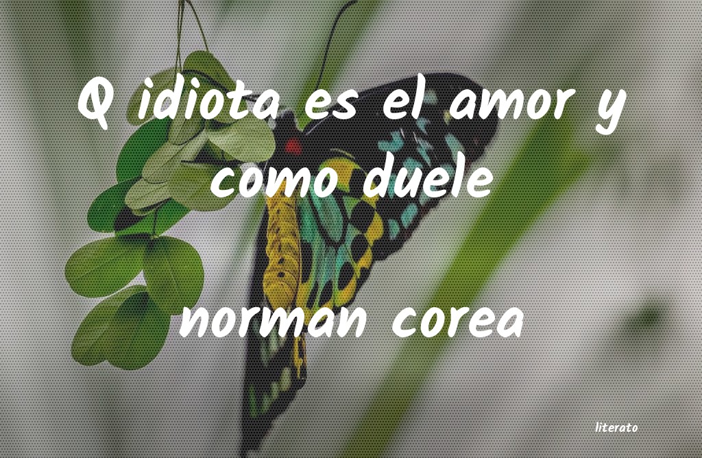 Frases de norman corea