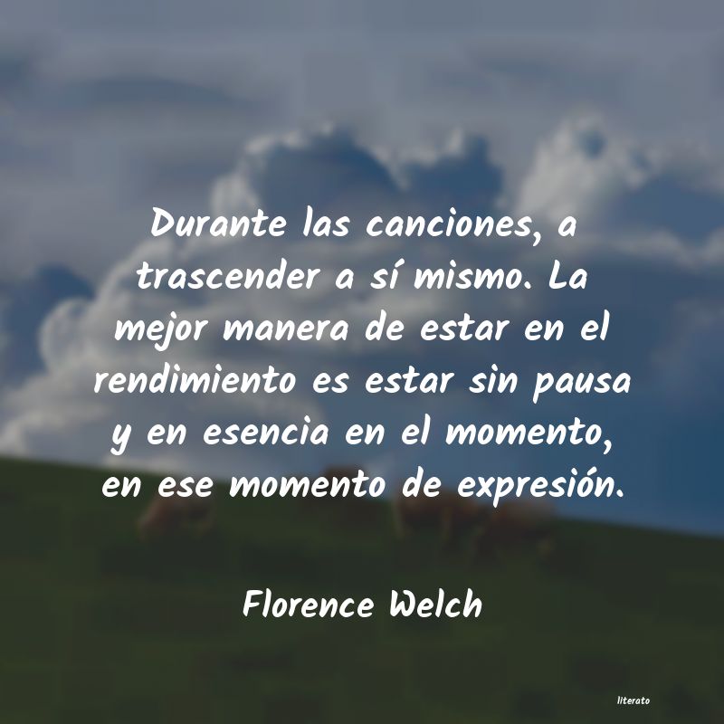 frases de Florence Welch