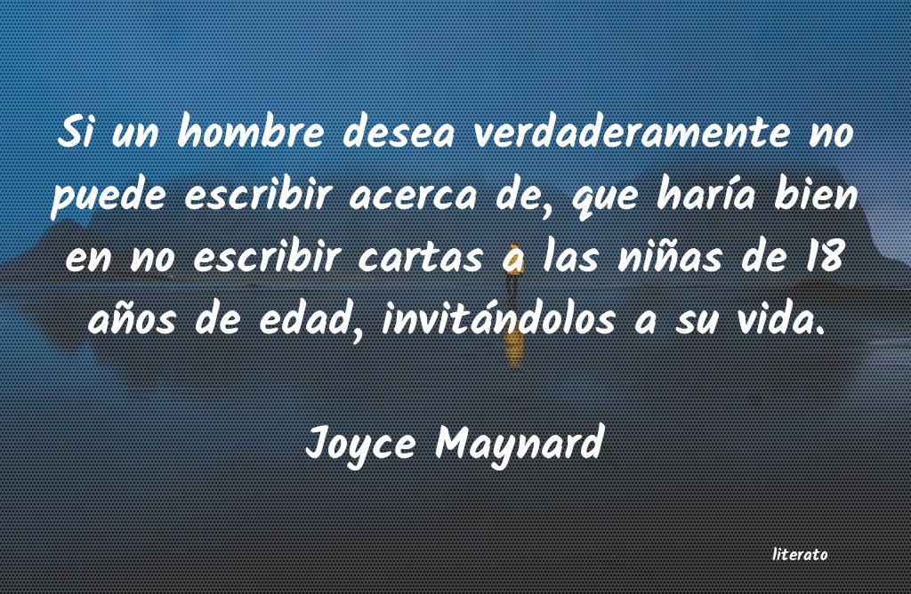 frases de Joyce Maynard