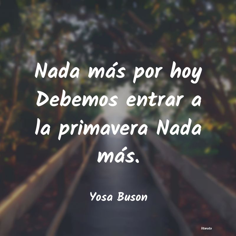 Frases de Yosa Buson