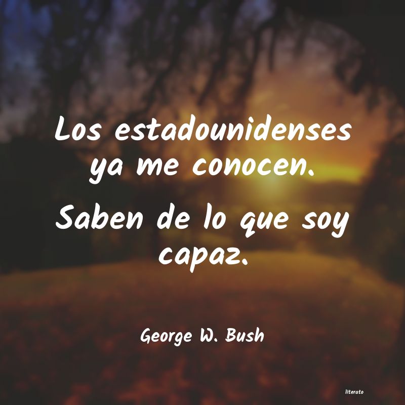 frases de George W. Bush