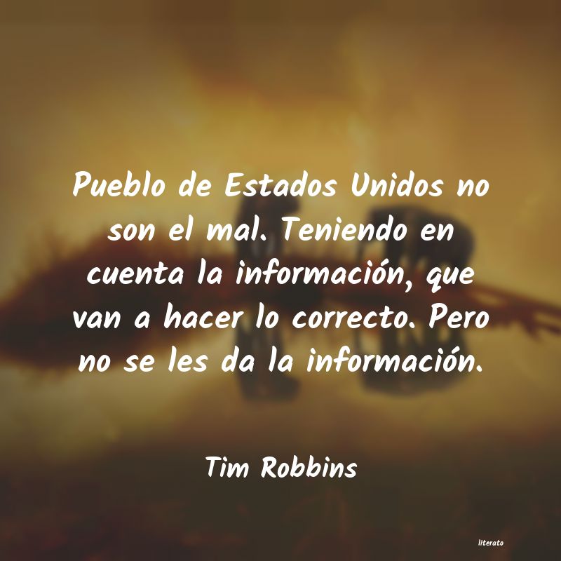 Frases de Tim Robbins